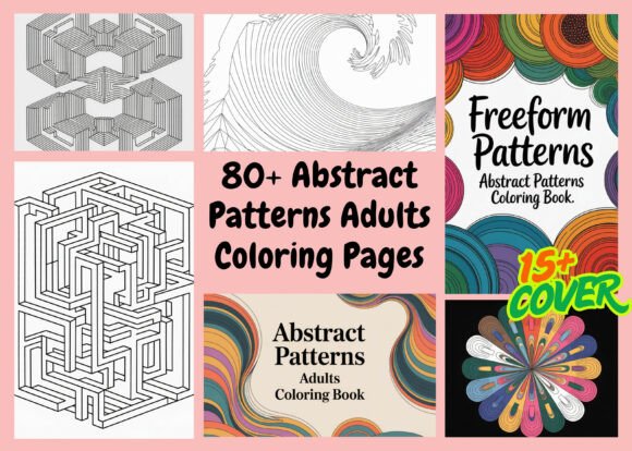 Abstract Patterns Adults Coloring Pages: A Creative Resource for Coloring Book Creators