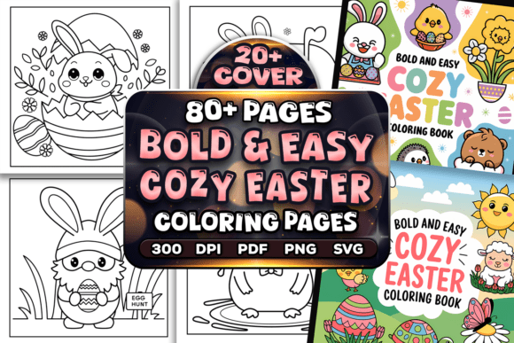 Bold Easy Cozy Easter Coloring Pages: A Creative Escape for All Ages
