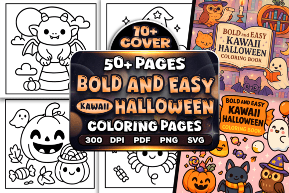 Bold Easy Kawaii Halloween Coloring Pages: A Fun and Creative Way to Embrace the Season