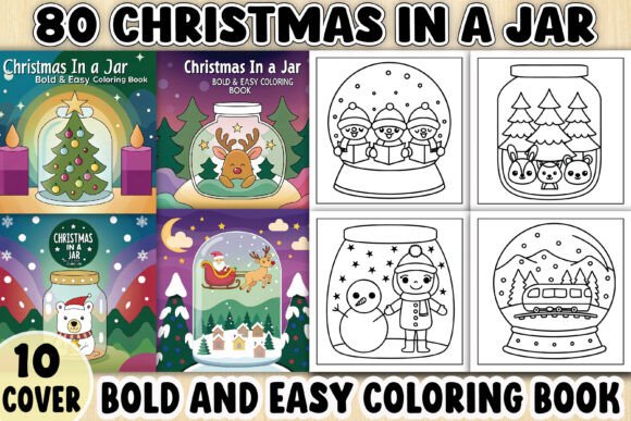 Christmas in Jar Bold Easy Coloring Page: A Practical Guide for Adults and Creators