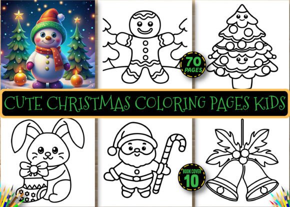 Cute Christmas Coloring Pages