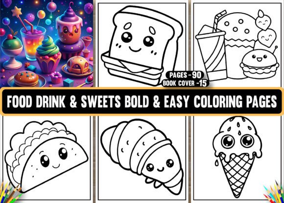 Food Drink Sweets Bold Coloring Pages: A Strategic Tool for Creativity and Engagement