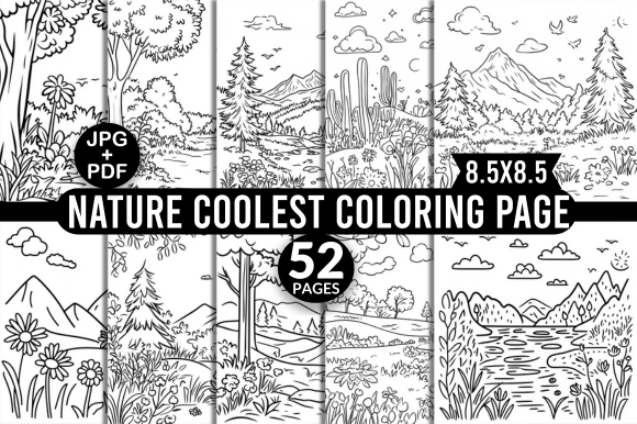Nature Coolest Coloring Page: A Creative Escape for All Ages