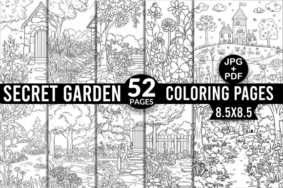 Secret Garden Coloring Pages: A Creative Escape for Adults and Beyond
