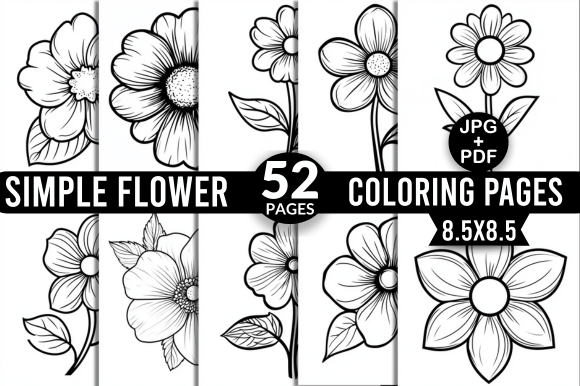 Simple Flower Coloring Pages: A Versatile Creative Resource for Artists and Entrepreneurs