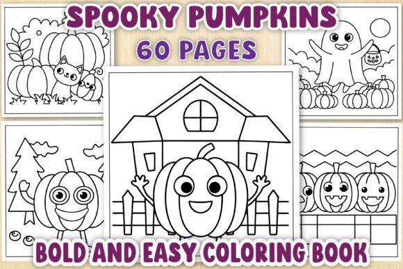 Spooky Pumpkins Coloring Book Pages: A Creative Halloween Escape