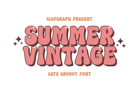 Summer Vintage: A Bold and Nostalgic Font for Creative Projects