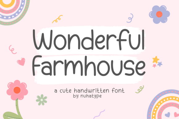 Wonderfulfarmhouse: A Minimalist Font with a Handwritten Charm
